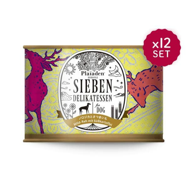 ノロジカとさつまいも 12缶セット｜無添加ドッグフード｜プレイ