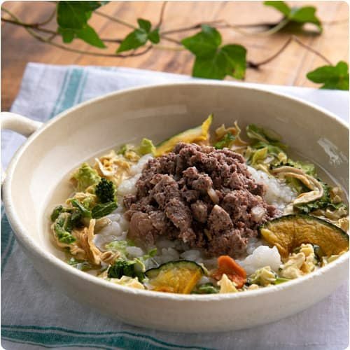 鶏と野菜の雑炊 レシピセット｜無添加ドッグフード｜プレイアーデン公式